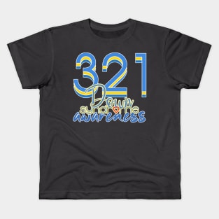 Down Syndrome Awareness 321 Kids T-Shirt